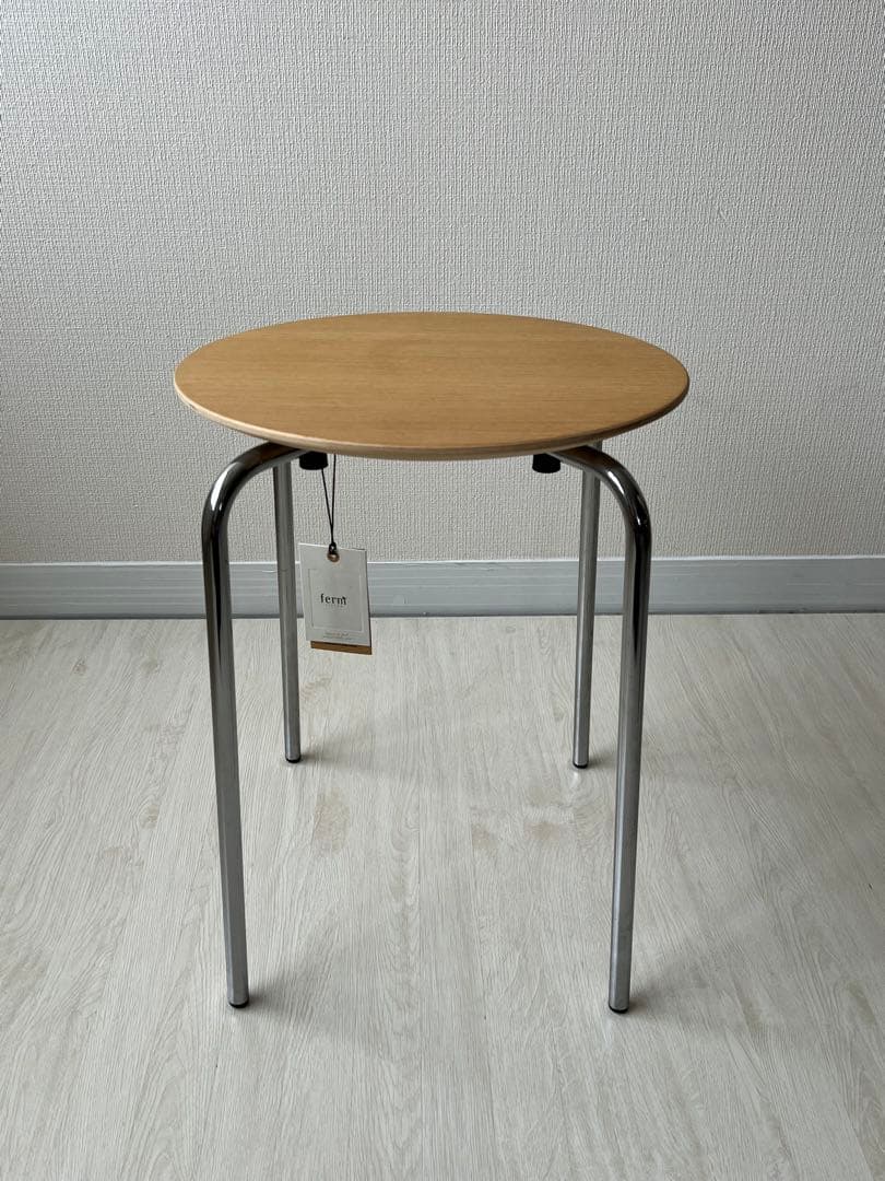 Ferm Living Herman Stoolホワイトオイルドオーク/クローム
