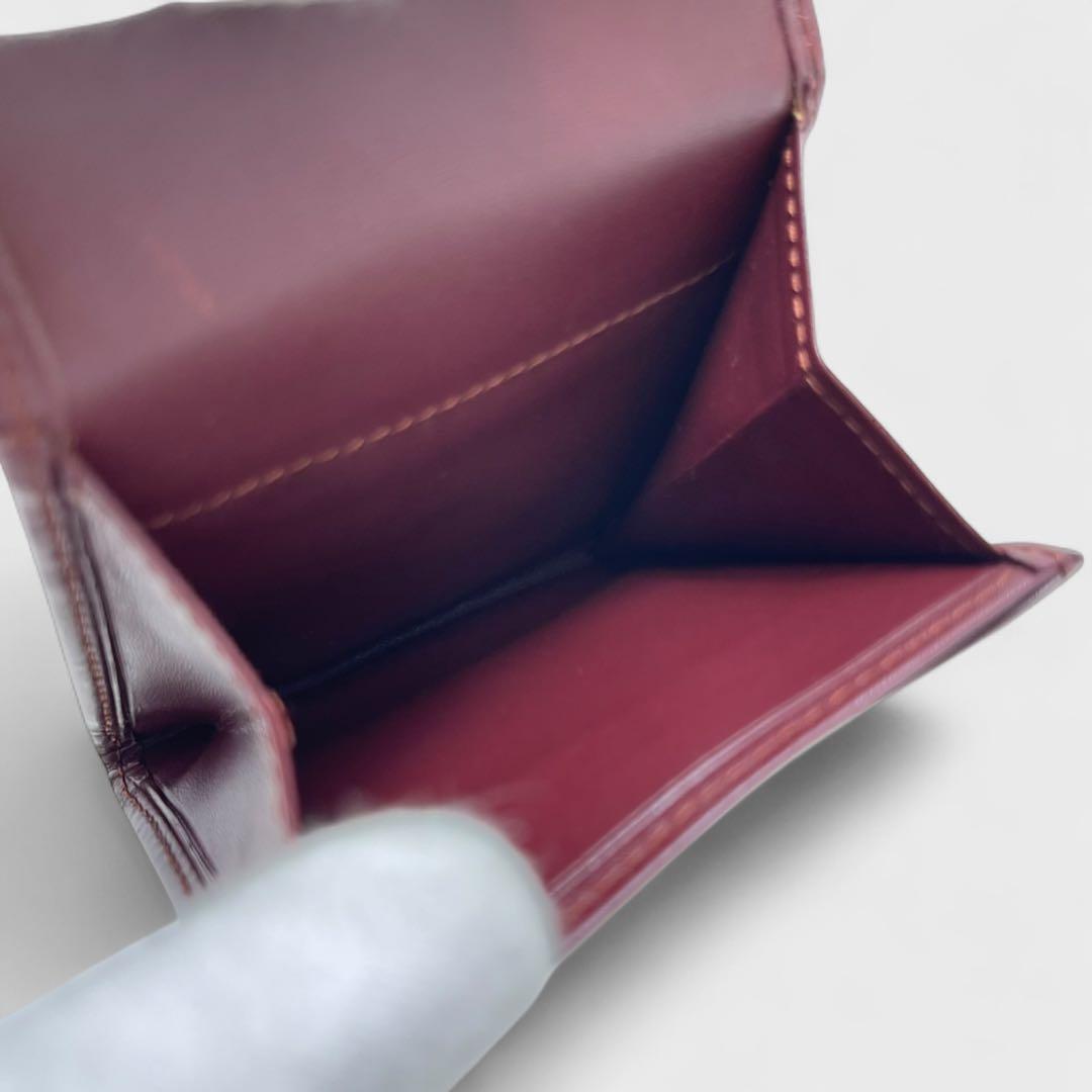 未使用✨ギャラ付き✨Cartier カルティエ マストライン 小銭入れ 赤×金