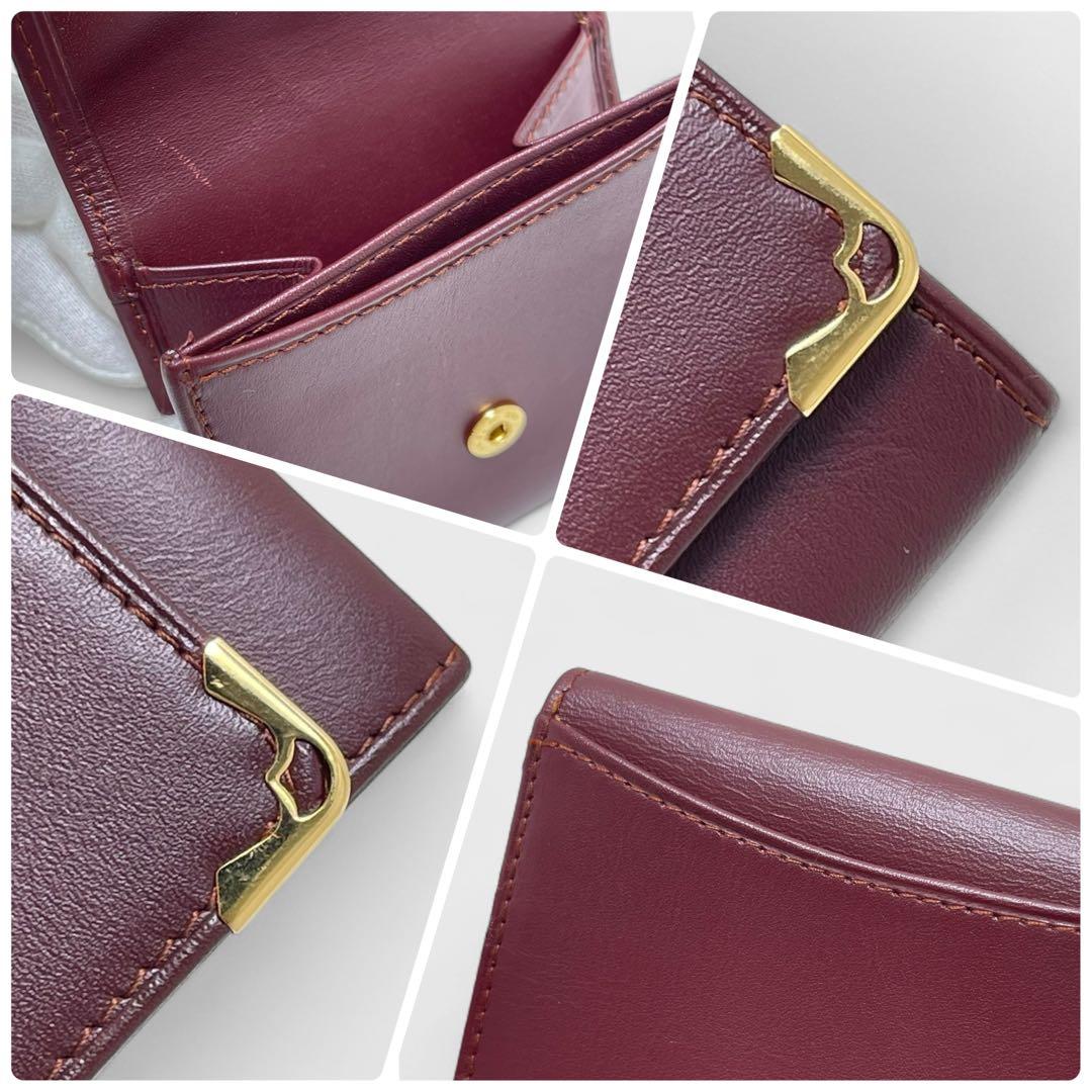 未使用✨ギャラ付き✨Cartier カルティエ マストライン 小銭入れ 赤×金