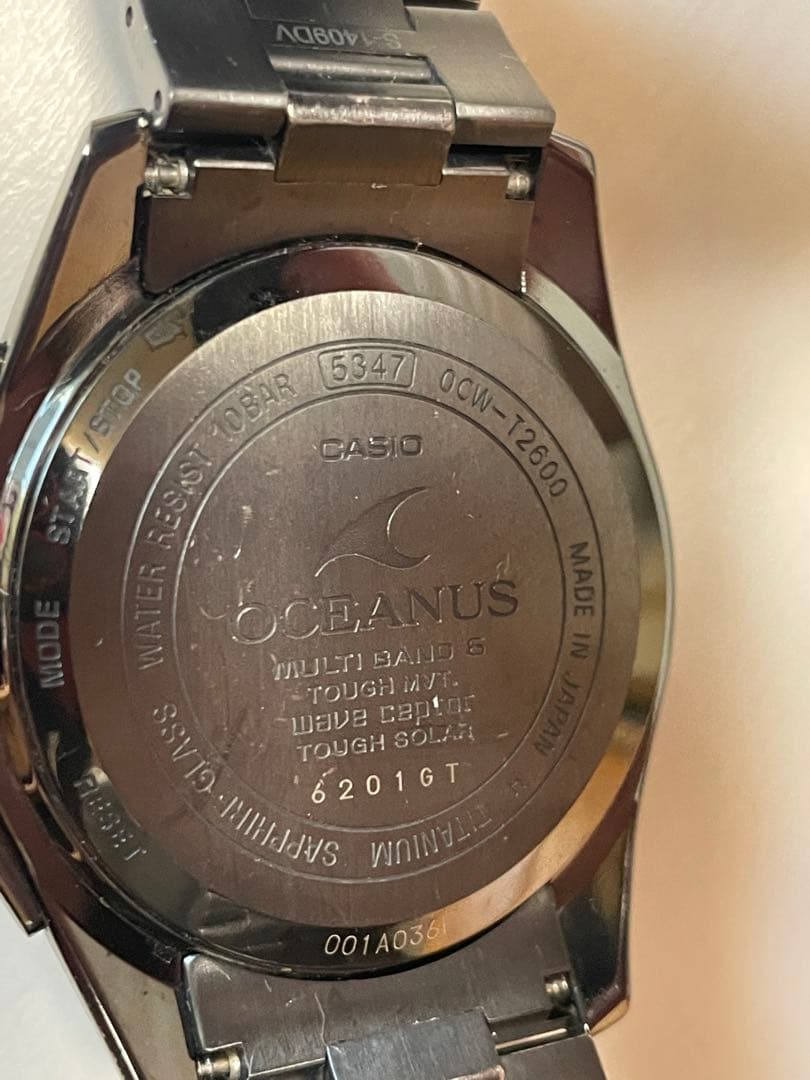 OCEANUS オシアナスソーラー電波　ブラックOCW-T2600B-1AJF