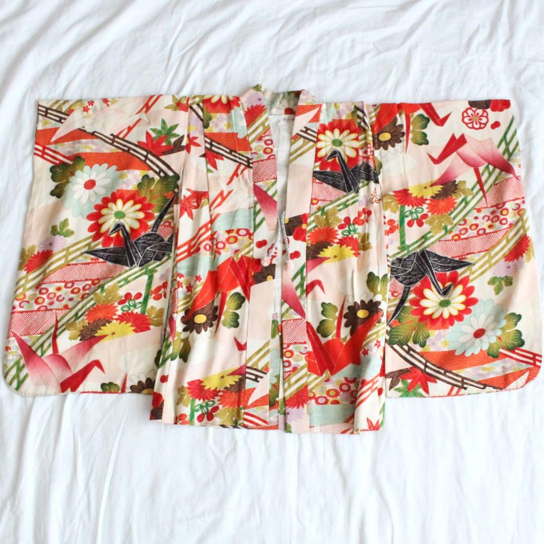 七五三 3歳 女の子 子供 アンティーク 着物 被布 セット 羽織つき