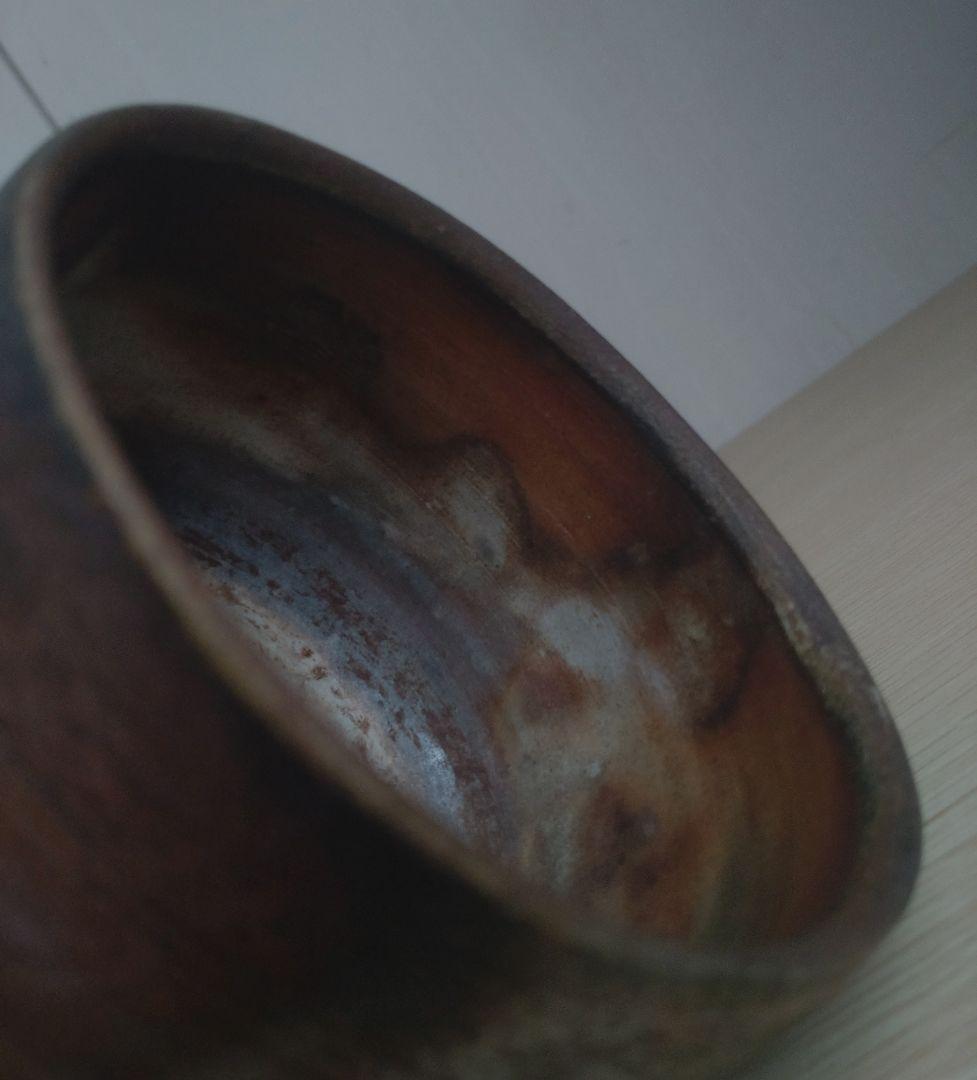 名工】石田安弘 備前 窯変茶碗 螺法器 石田和也の父 出来