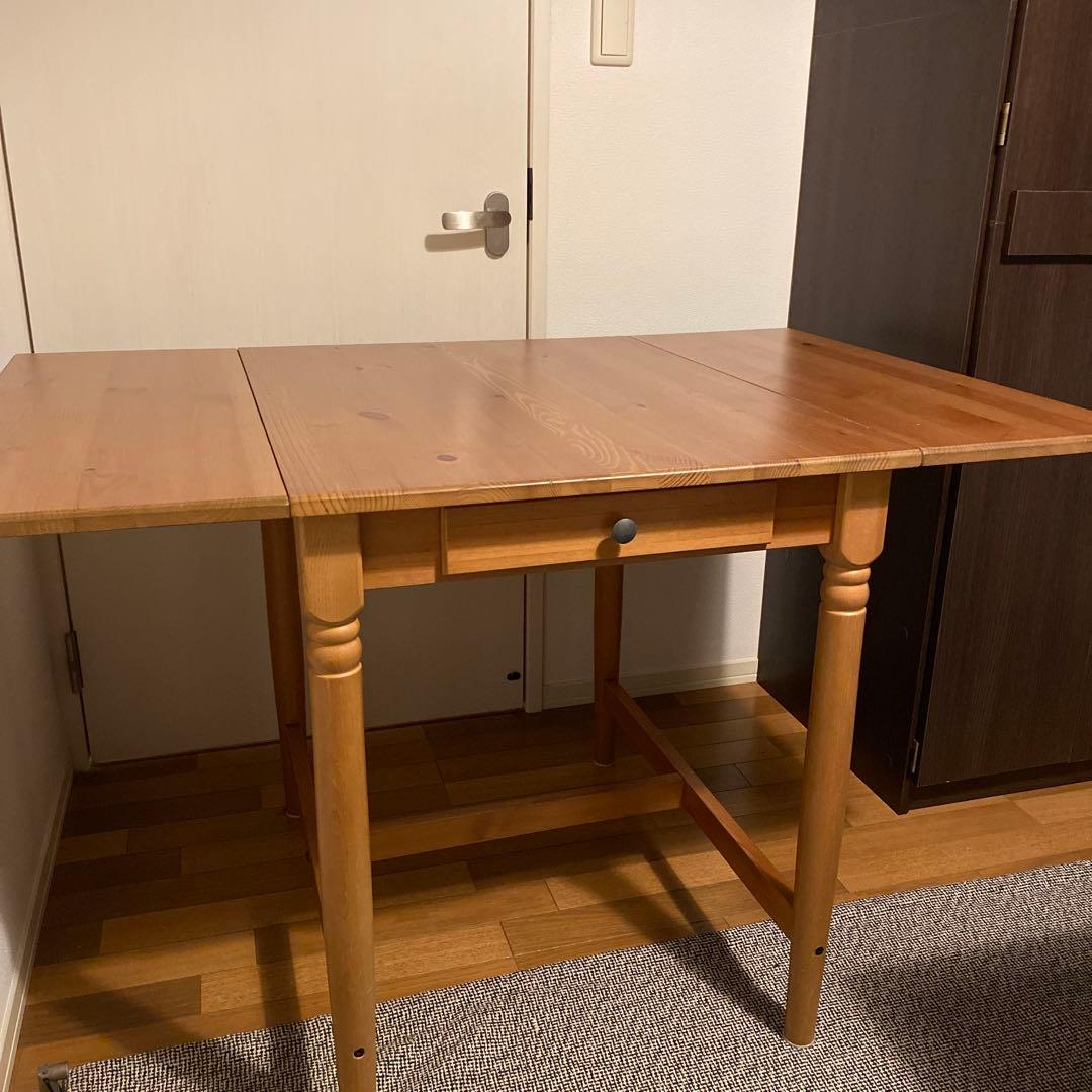 IKEA INGATORP インガートルプ ドロップリーフテーブル木製ダイニング