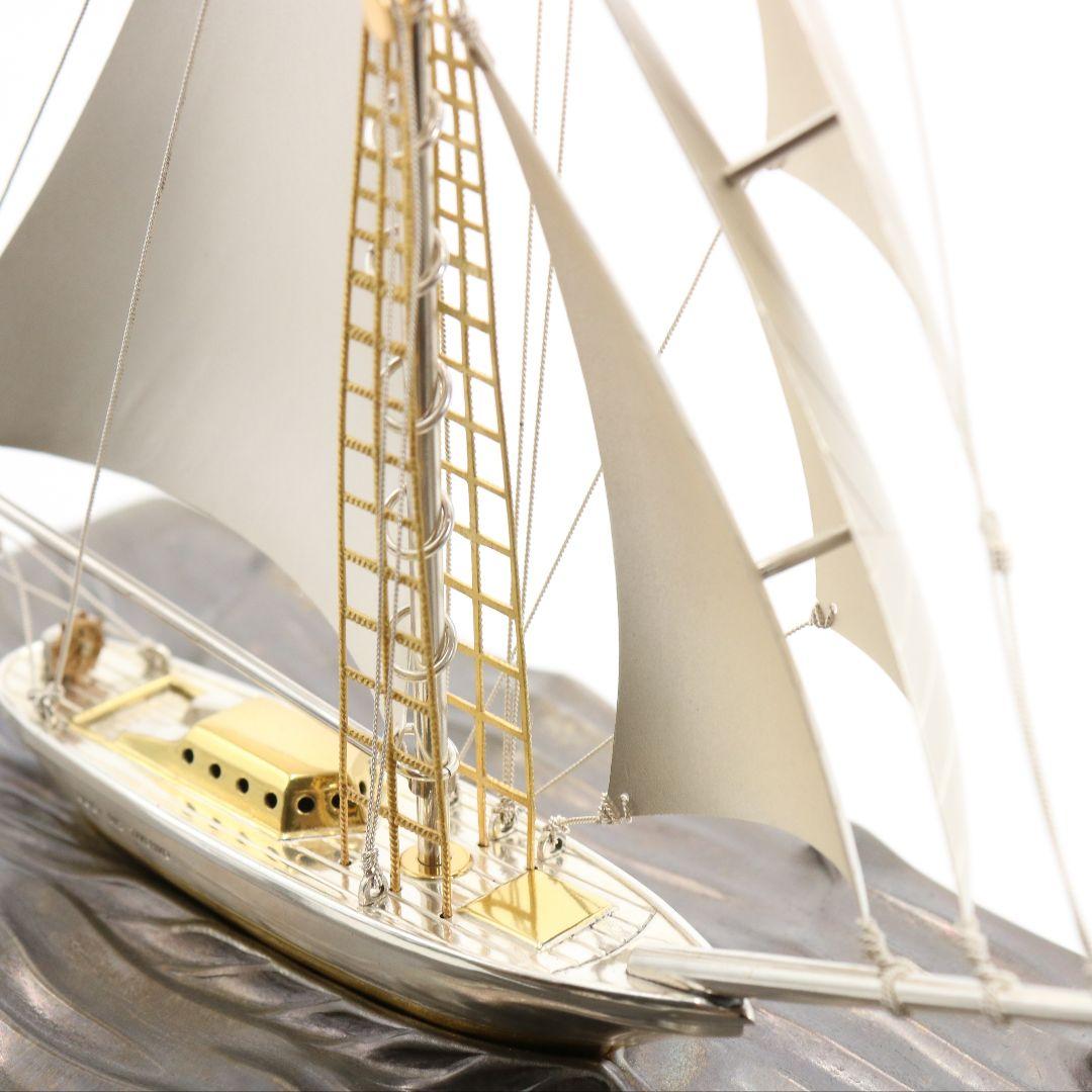 関工芸 武比古 SILVER985 銀製帆船ヨット 約101g V364 GK1