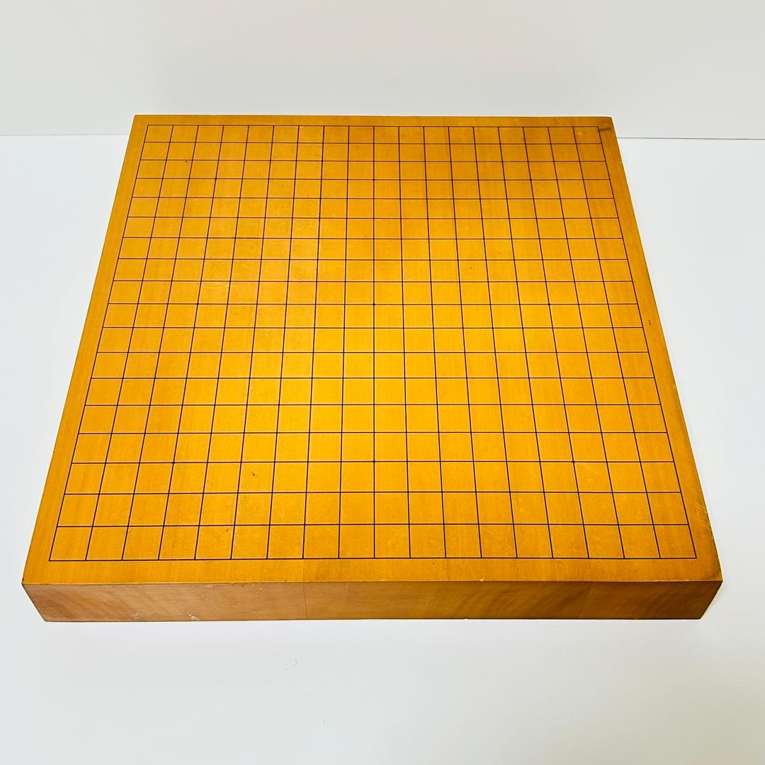 【極上品】卓上碁盤 高級天然木 ハギ板 天地柾 約2寸 3枚継