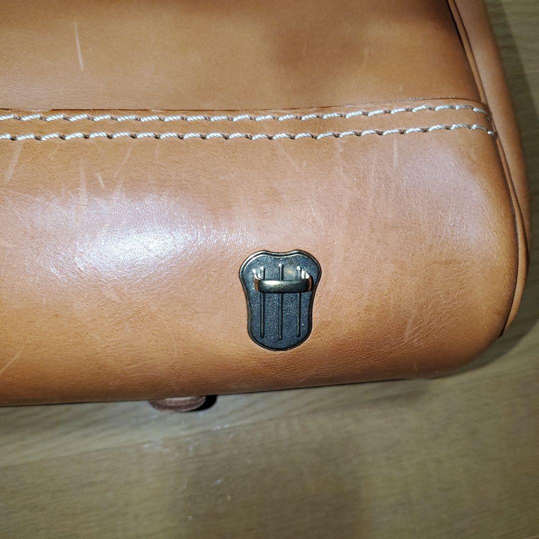 HERZ　棒屋根かぶせバッグ　本革　3wayバッグ