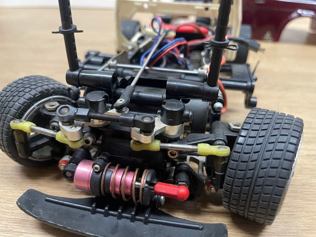タミヤM01シャーシ電動FFラジコン　フィアットアバルトボディー