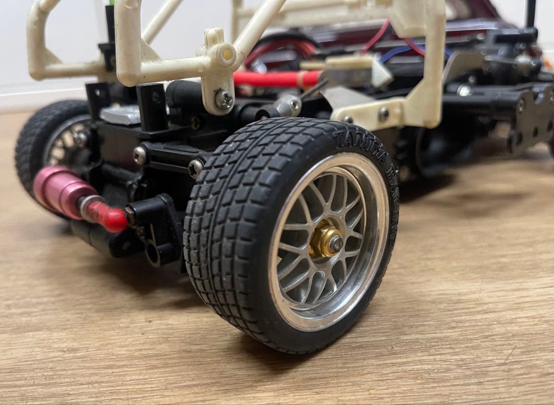 タミヤM01シャーシ電動FFラジコン　フィアットアバルトボディー