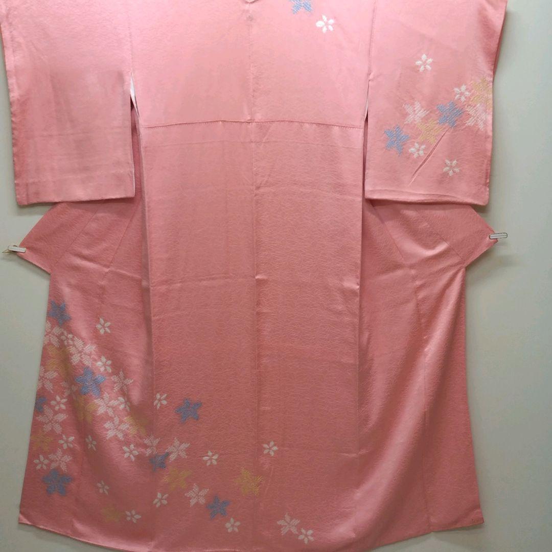 580 正絹 三越お誂え 一つ紋 ピンク系 訪問着 4点フルセット - メルカリ