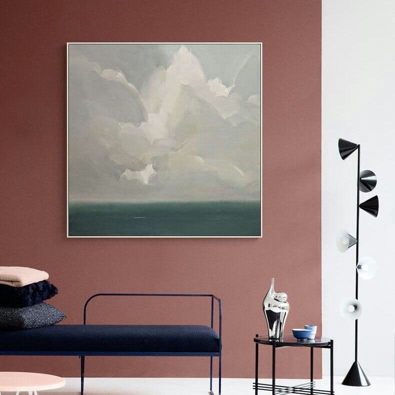 抽象油絵の客間装飾画レストラン北欧掛絵