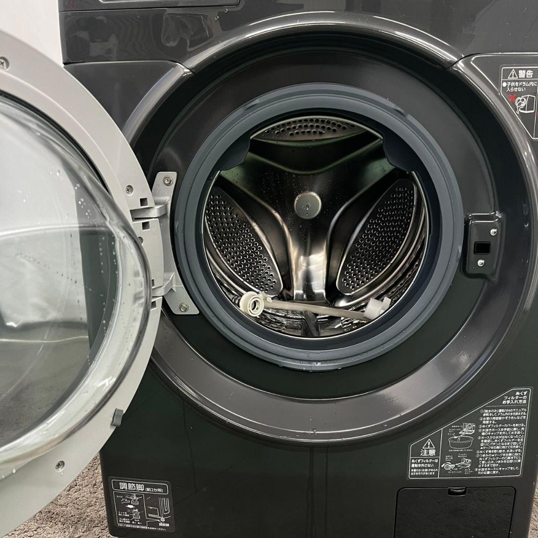 4 ドラム式洗濯機 23年 8キロ 左開き 黒 綺麗 安い 設置無料