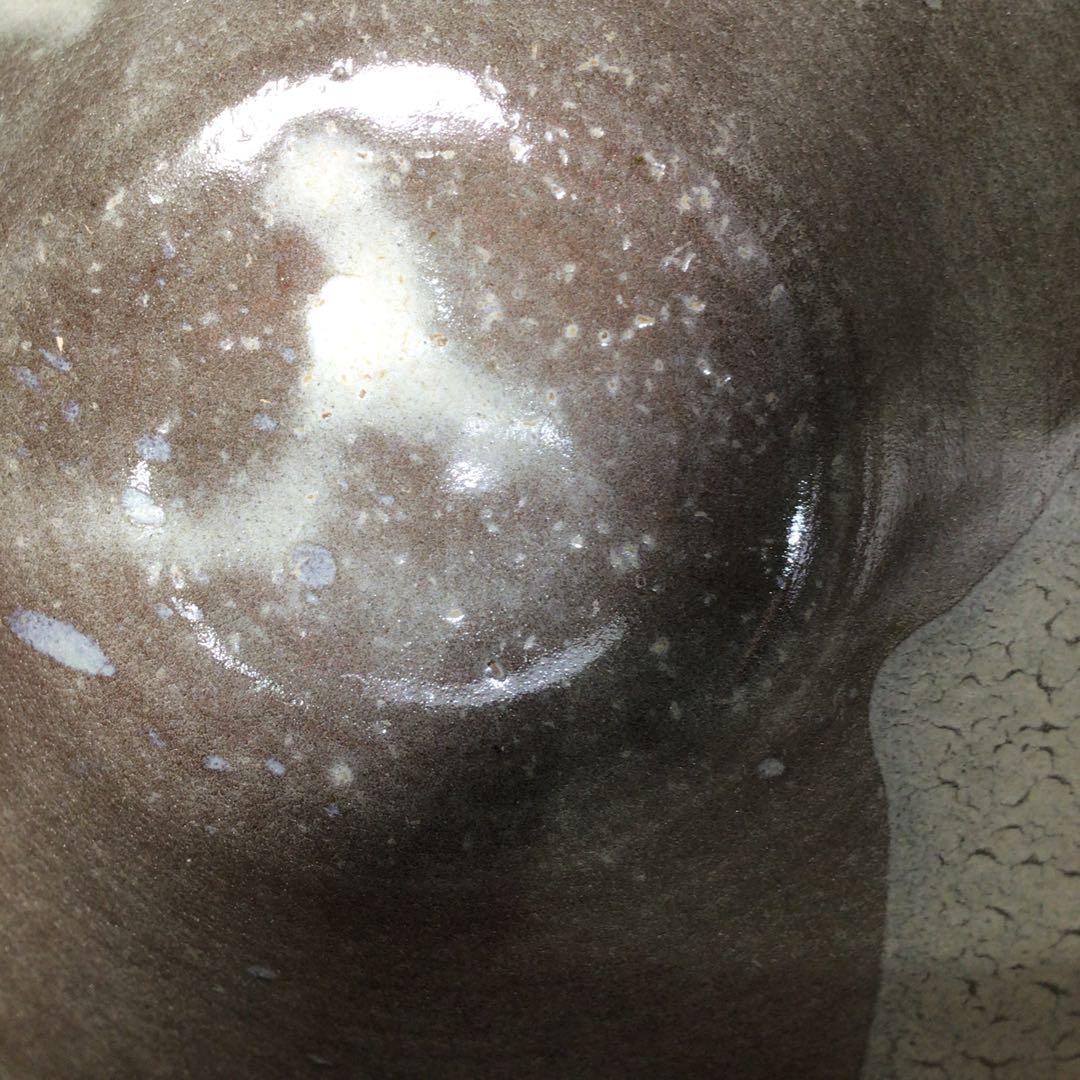 N753水指『高取焼』『十一代静山造』『表千家堀内宗完箱書』共箱茶道具