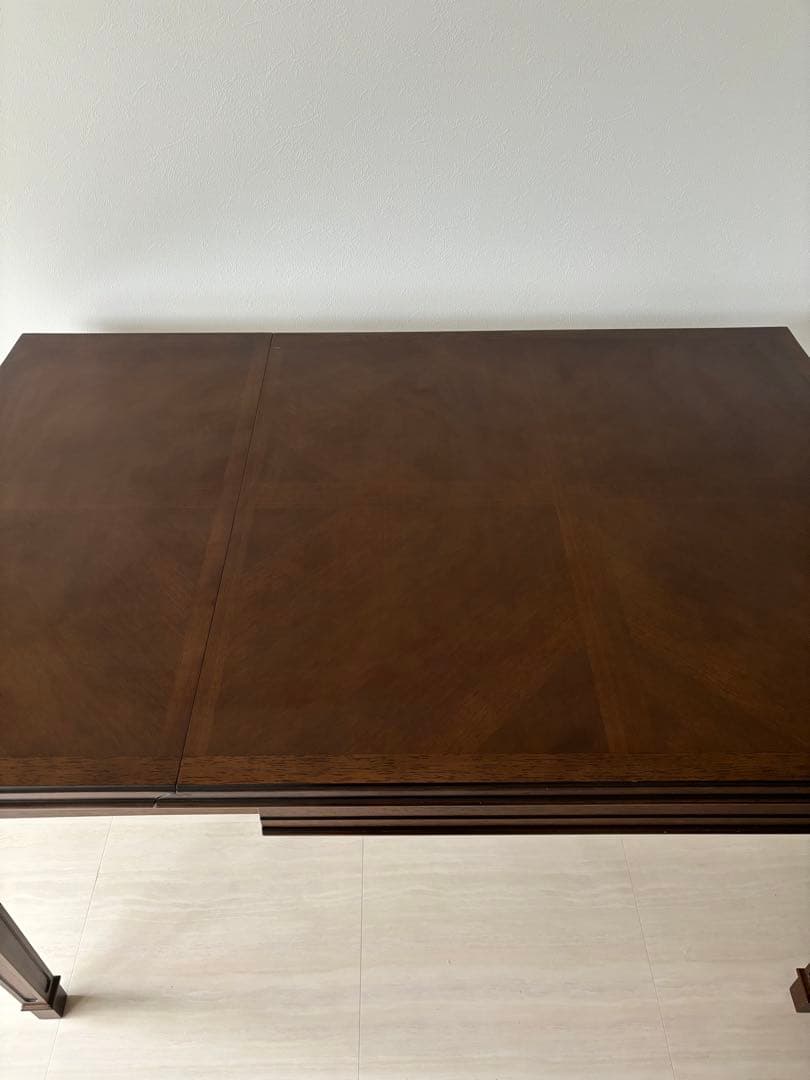 【MARUNI /マルニ木工】地中海ロイヤルダイニングテーブル 伸縮 拡張デスク