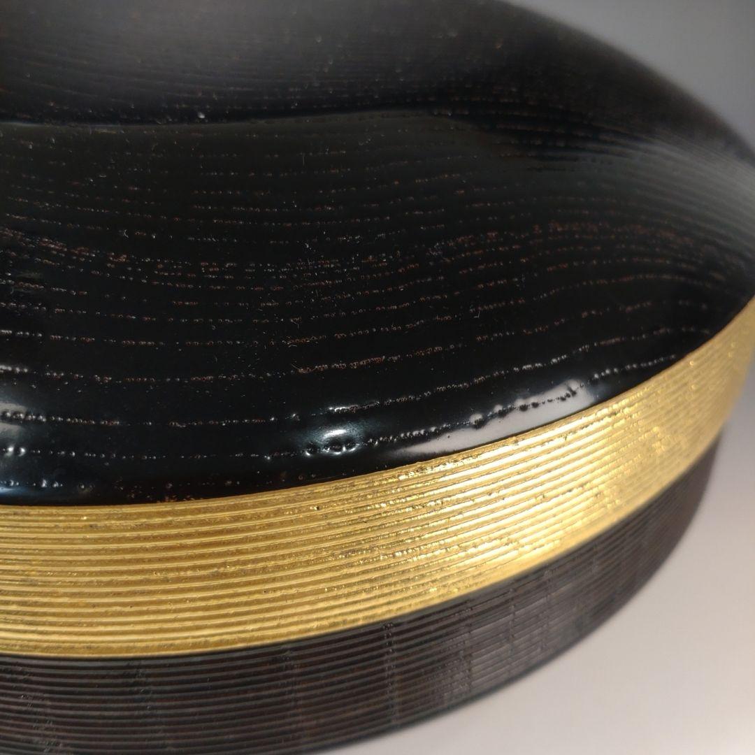 ア184 『塗師　久世宗春　作』『即中斎好　食籠　共箱』菓子器　茶道具