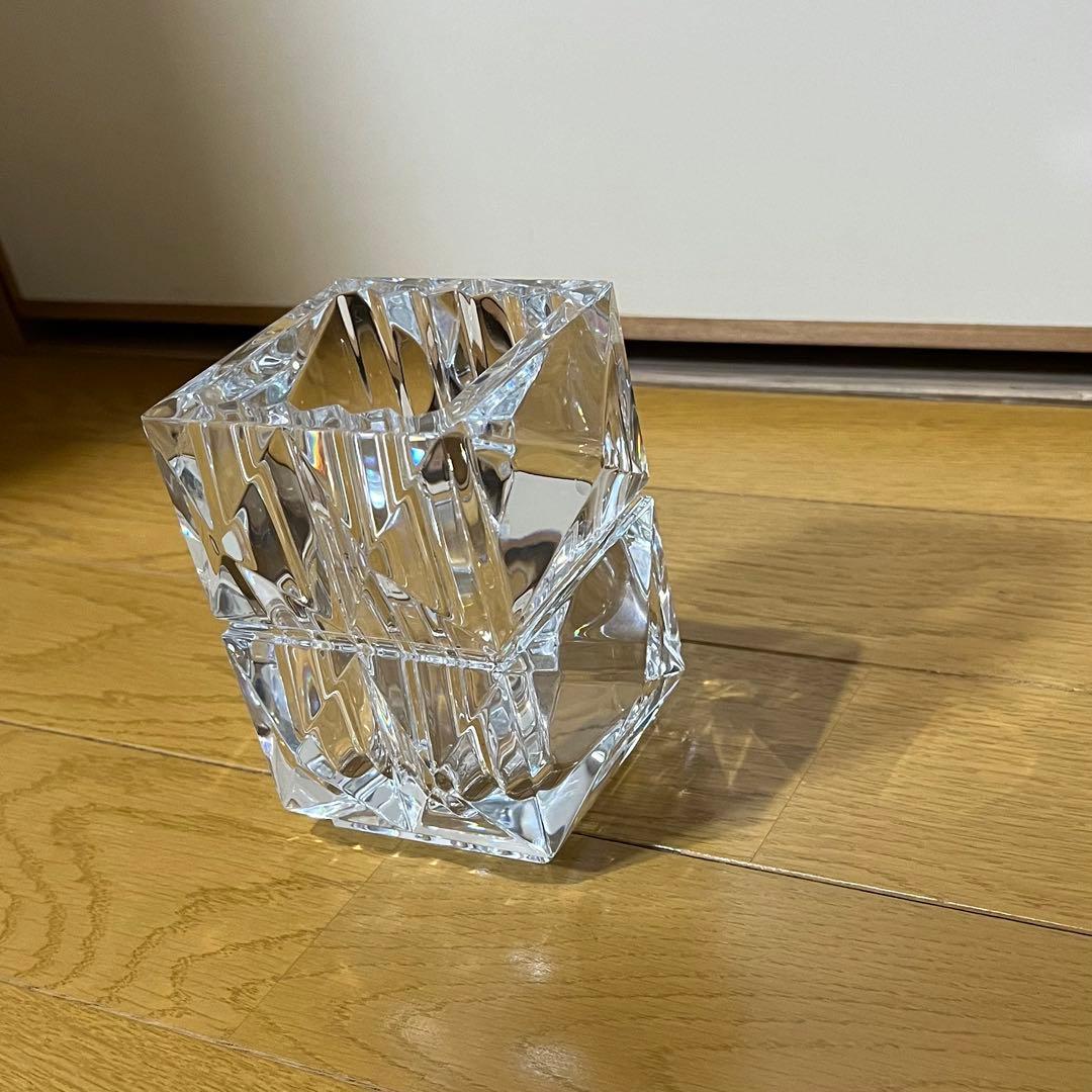 Baccarat バカラ 花瓶 クリスタル カットデザイン 箱付き 未使用品
