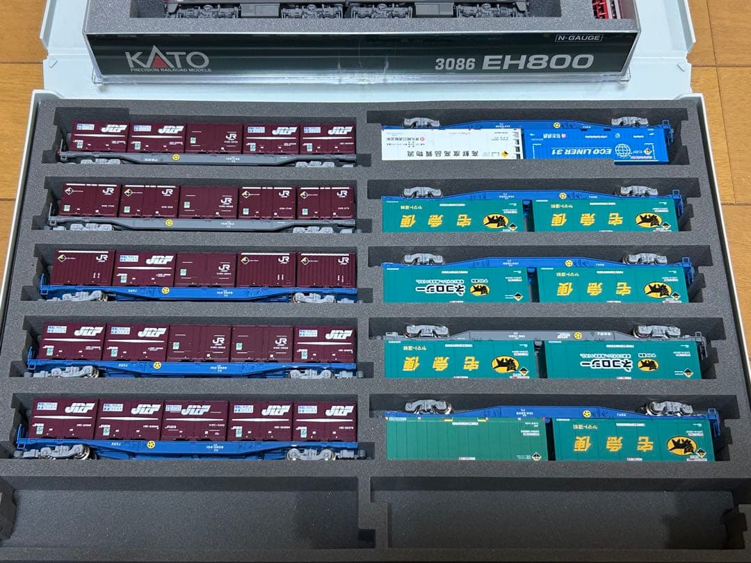 KATO EH800JRF付き＋TOMIXコキ20両セット