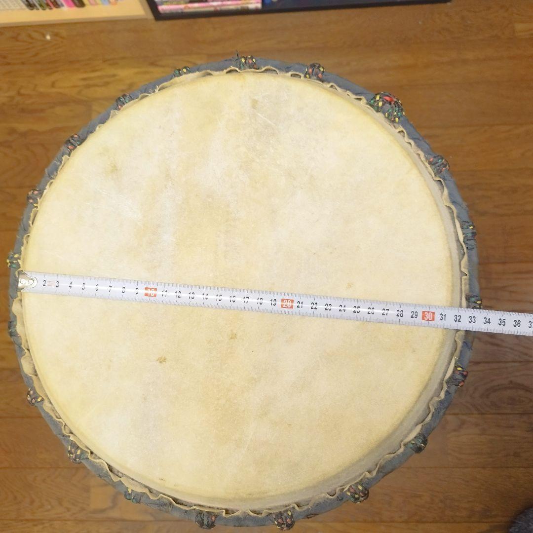 ジャンベ 12インチ 打面31cm 木製パーカッション 楽器 木彫り
