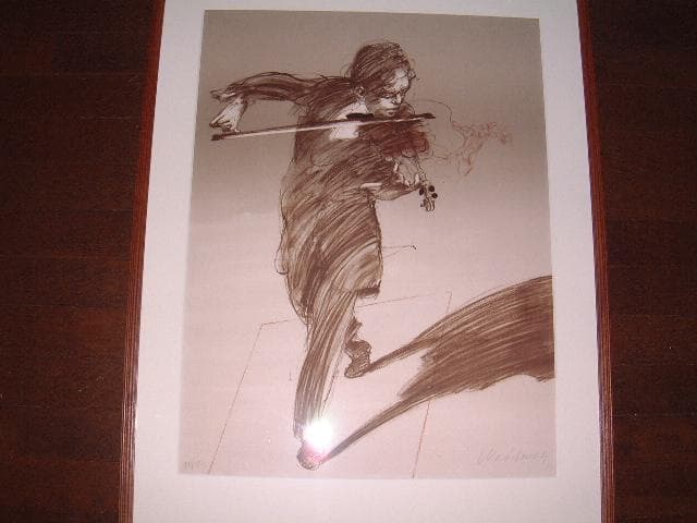 最終値下げ！クロード・ワイズバッシュのリトグラフ「バーレスク」、大判です 最終値下げ！クロード・ワイズバッシュのリトグラフ「バーレスク