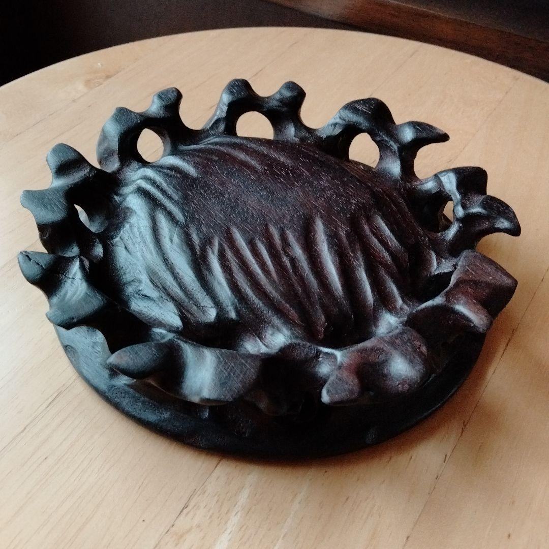 中国骨董陶磁器を乗せる安定した鑑賞台、台座最高級天然紫壇細工