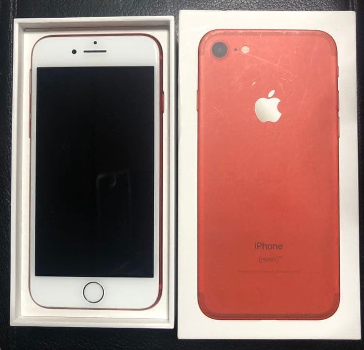 iPhone7 red 128GB SIMフリー