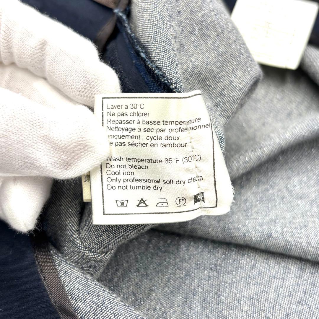 未使用級✨ CHANEL デニム スカート インディゴブルー ココマーク 36