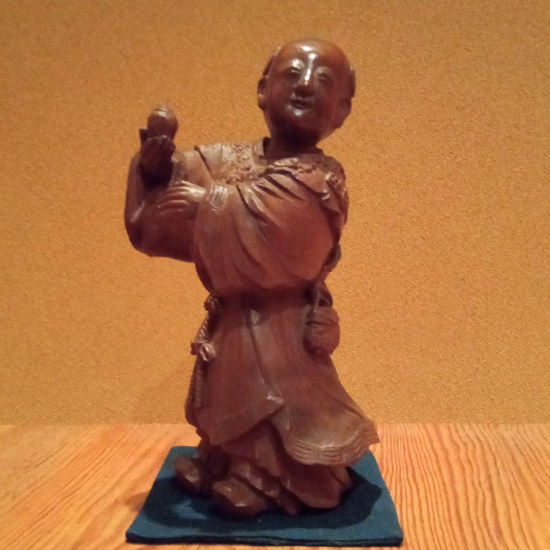 幻 木彫 名品【唐子】戸田海笛 (師：米原雲海)