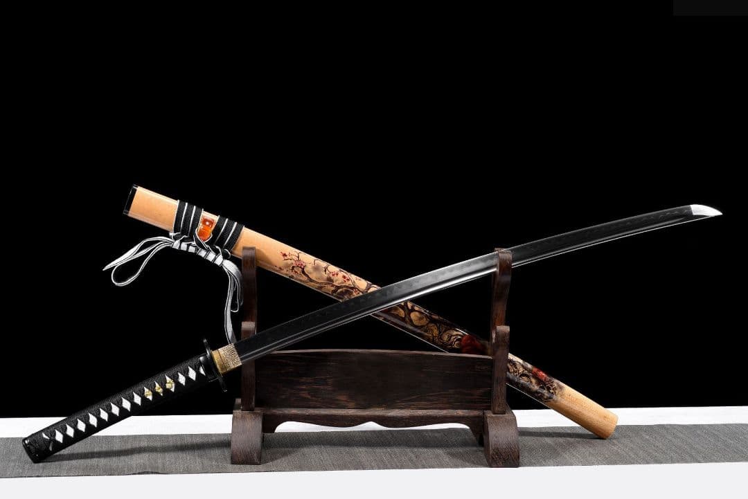 1048-武具 刀装具 日本刀　模造刀 居合刀 武士道 武蔵 鑑賞用 手鍛造打