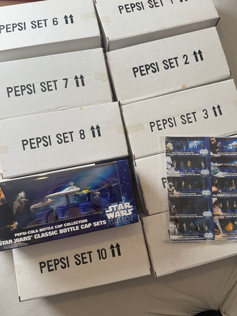【全10個セット超美品】スターウォーズ ペプシ ボトルキャップコレクションセット