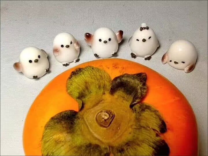 かわいい鳥の陶器フィギュア5体セット