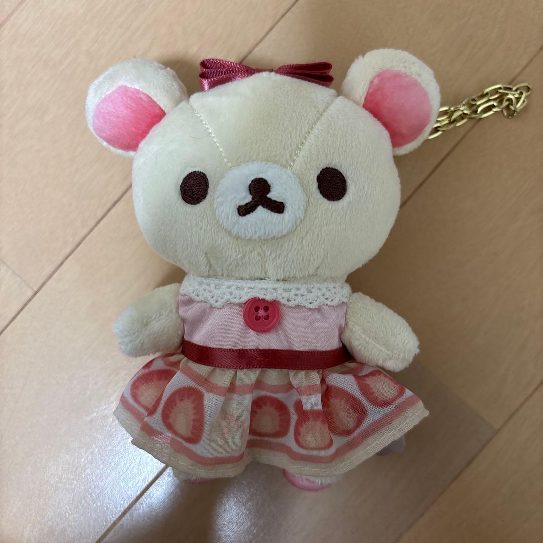 コリラックマ　限定 ぶらさげぬいぐるみ ストロベリーショートケーキ コリラックマストア コリラックマ ぬいぐるみ ぶらさげぬいぐるみ