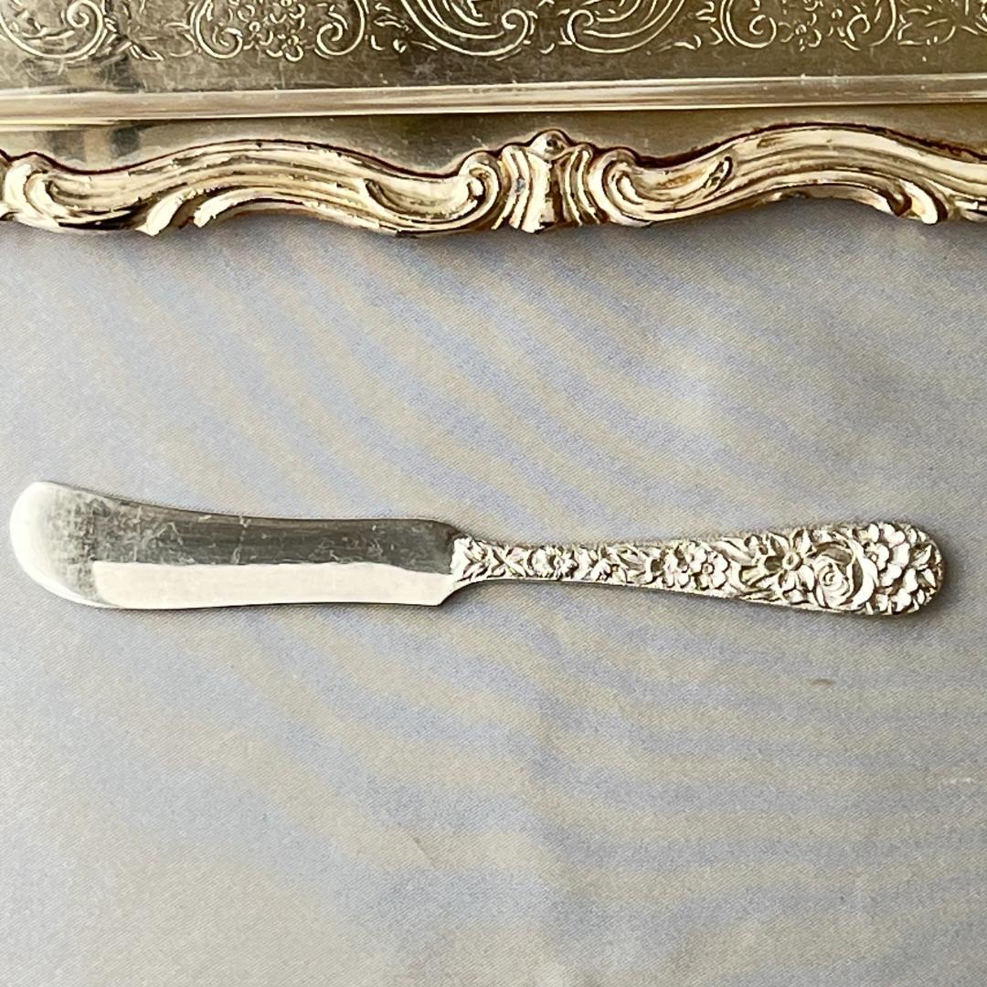 【S.Kirk & Son】【純銀】バターナイフ/スプレッダー スターリング