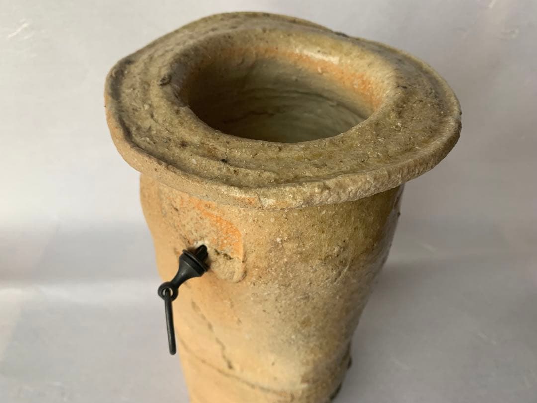 杉本貞光　信楽花入　寺垣外窯　茶道具　共箱