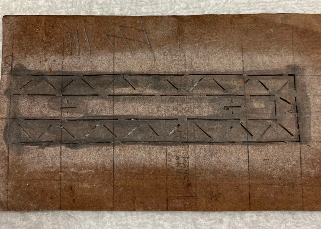 入手不可能！明治時代の日本刺繍型紙三枚 入手不可能！明治時代