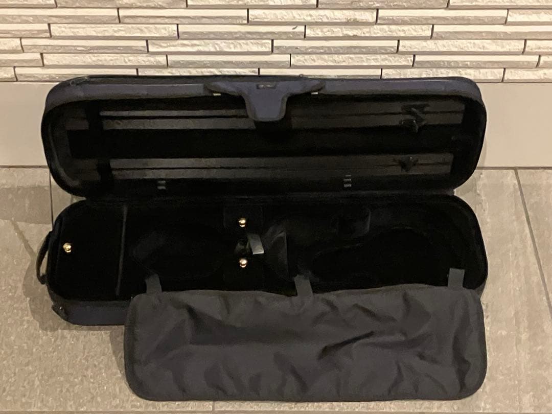 タイムセール★スーパーライト　バイオリン　紺色　ケース　長方形