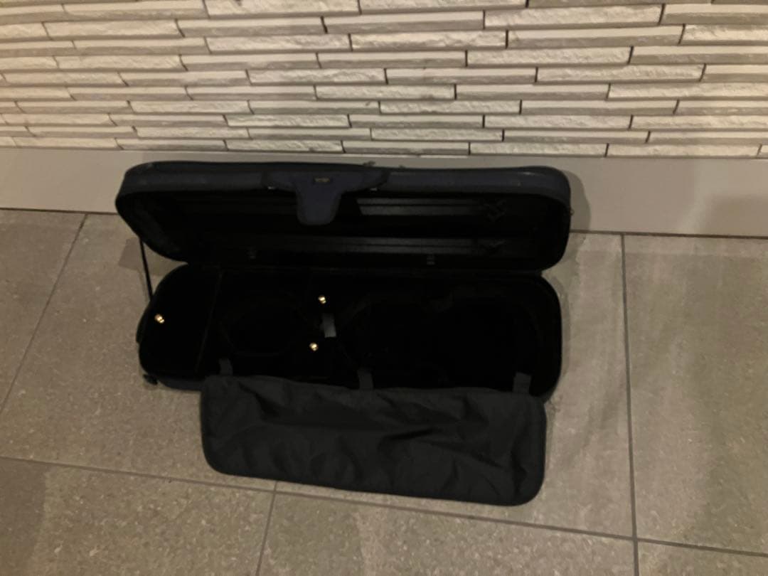 タイムセール★スーパーライト　バイオリン　紺色　ケース　長方形