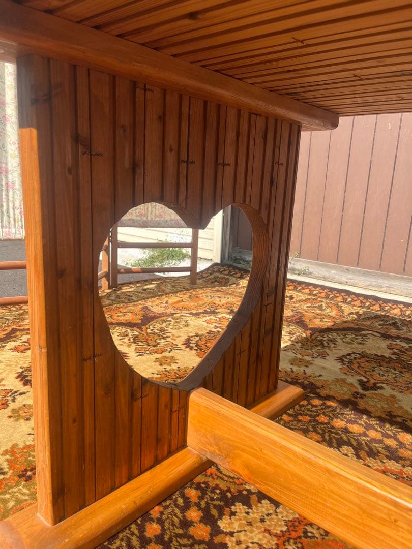 緑子＊カントリー ハート型 ダイニングテーブル インテリア