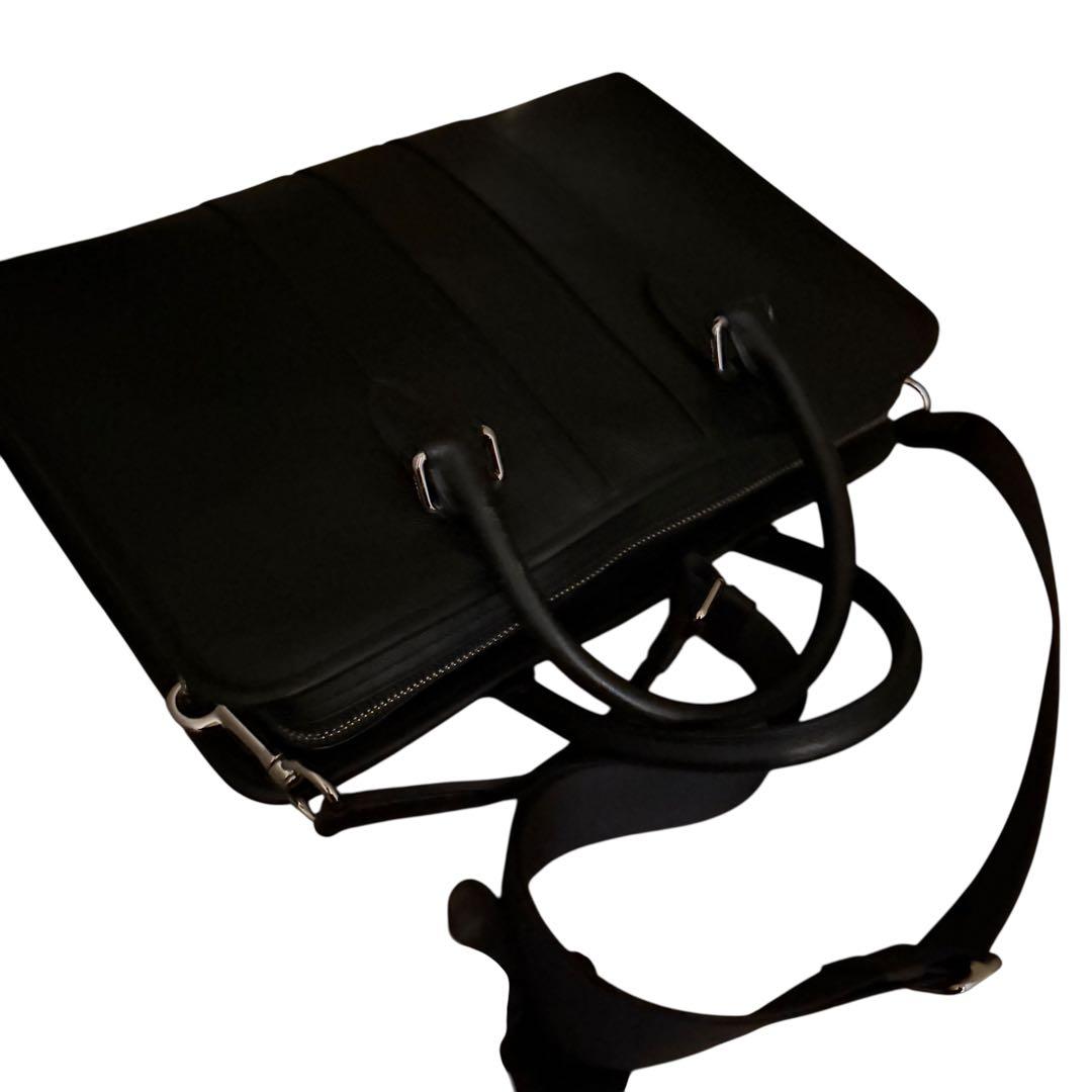 コーチ　ビジネスバッグ　2way ブリーフ　ブラック　レザー　ボンド　72309