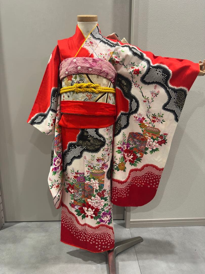 正絹　七五三　着物　フルセット　7歳