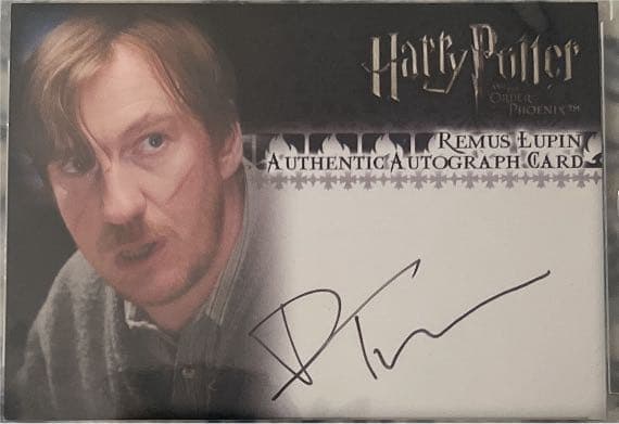 早い者勝ち ハリーポッター【ルーピン先生セット】直筆サイン&衣装カード