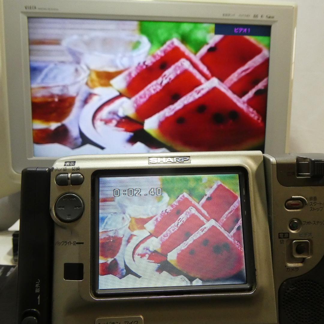 動作良好 Video.Hi8シャープVL-HL80 8ミリビデオカメラDVD化に