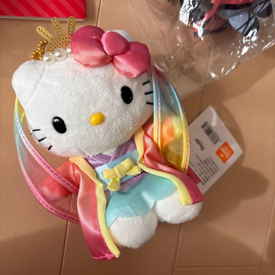 ハローキティ　キティ　ぬいぐるみ　淡路島　フロッキー　乙姫　ハリスツイード