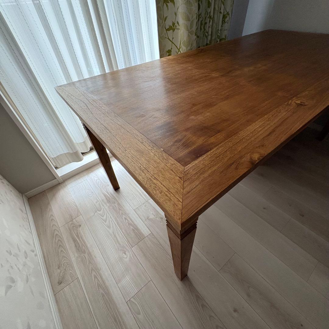 【ぺんたん】チーク無垢材 ダイニングテーブル190cm ☆店舗什器にも