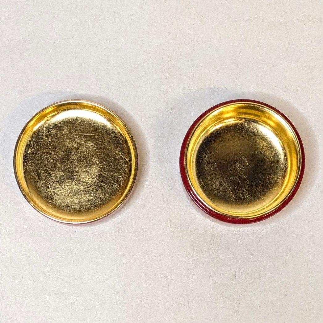 【フォロー割・新品】 切立香合　井桁に橘　内金　木製　朱塗り　2.8寸　日蓮宗