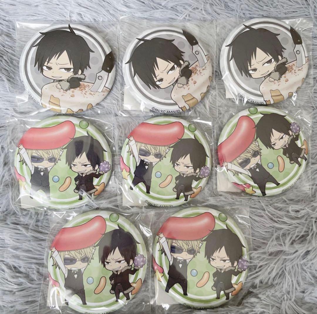 デュラララ!! AGF 折原臨也 平和島静雄 限定缶バッジ 8個セット - メルカリ