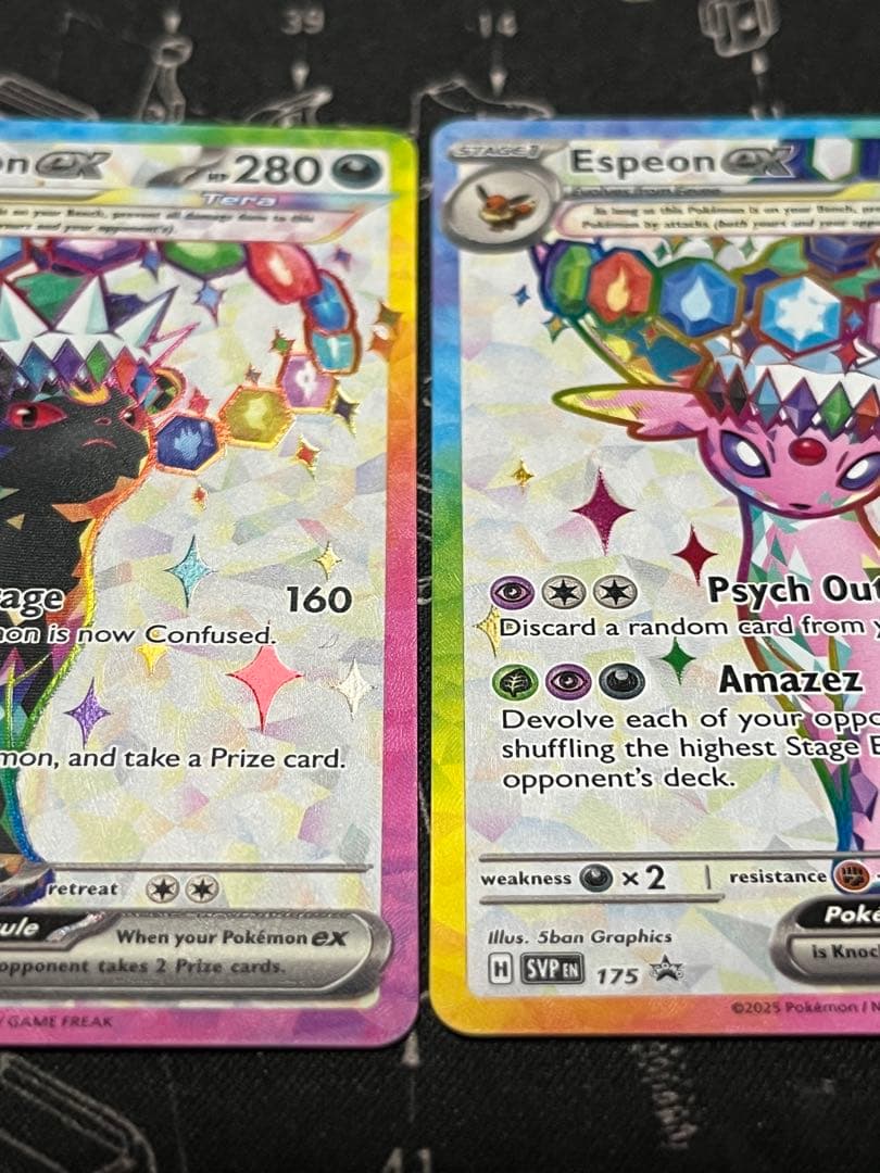 ポケモンカード スペイン語版 ブラッキーex エーフィex 2枚セット