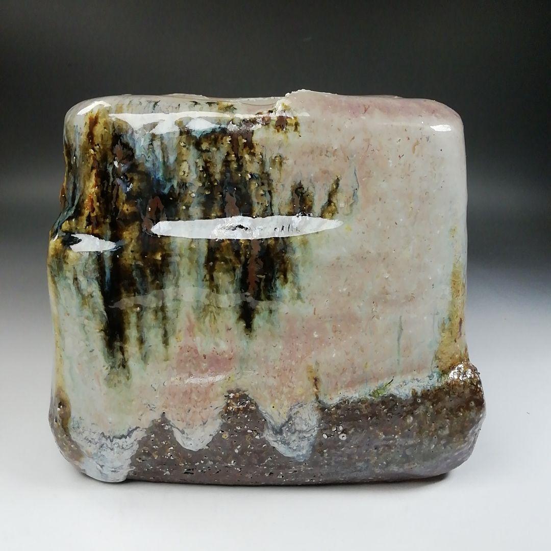 T893 水指 『萩焼』『吉田仙萩 造』 共箱 茶道具