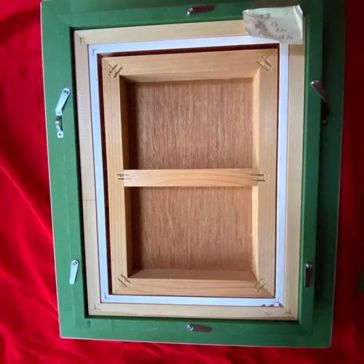 1889様感謝‼️高みへ‼️肉筆 昭作「翠の懸崖」サムホール 日本画