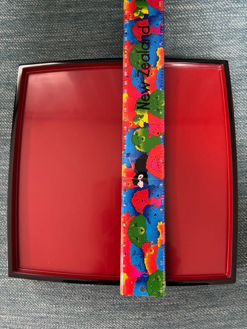 輪島塗 三段重 台付 飛花沈金 うるし塗