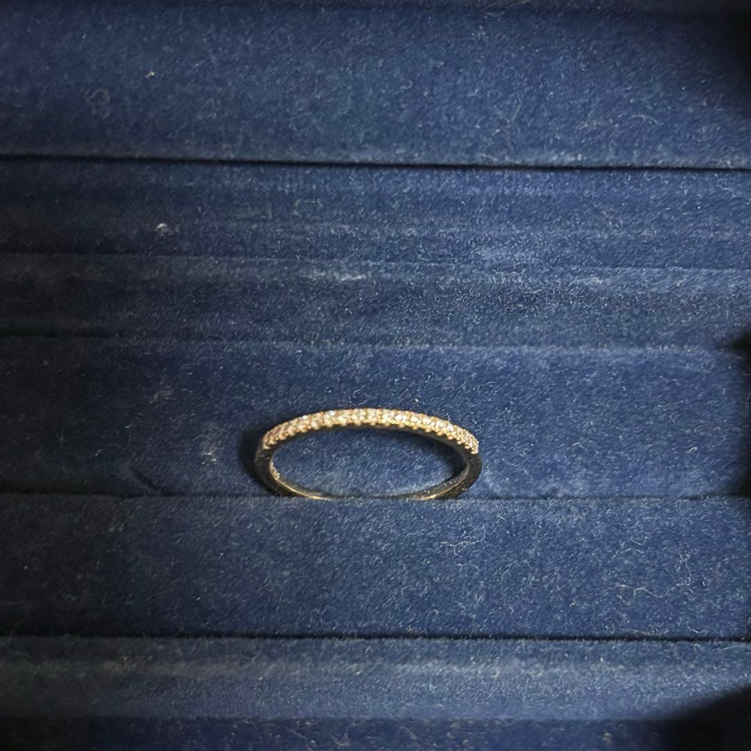 STAR JEWELRY K18 ハーフエタニティリング　10号