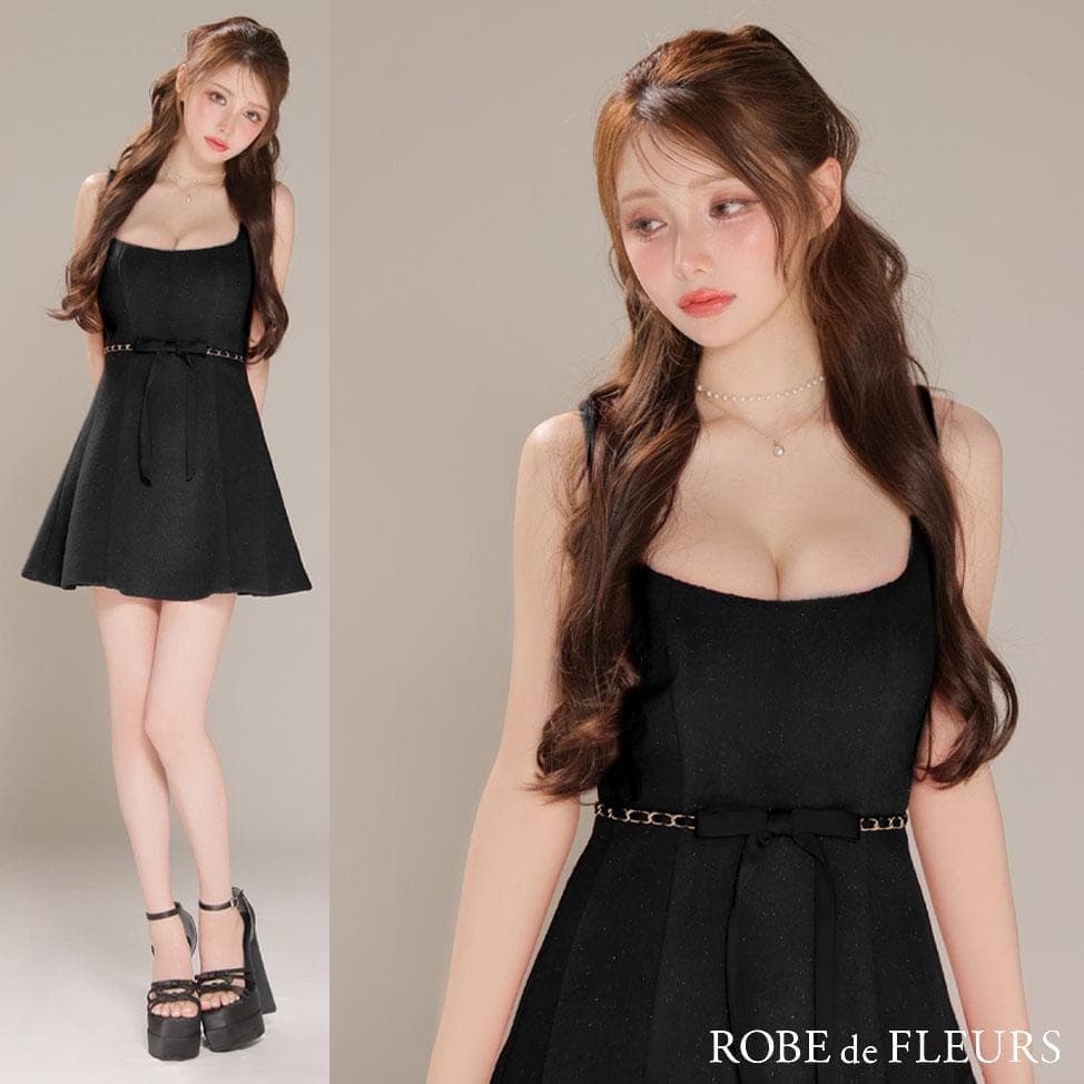 ROBE de FLEURS ローブドフルール ミニキャバドレス fm3474
